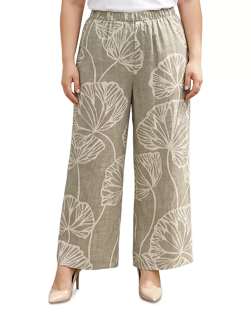 standards & practices Plus Printed Wide Leg Pants