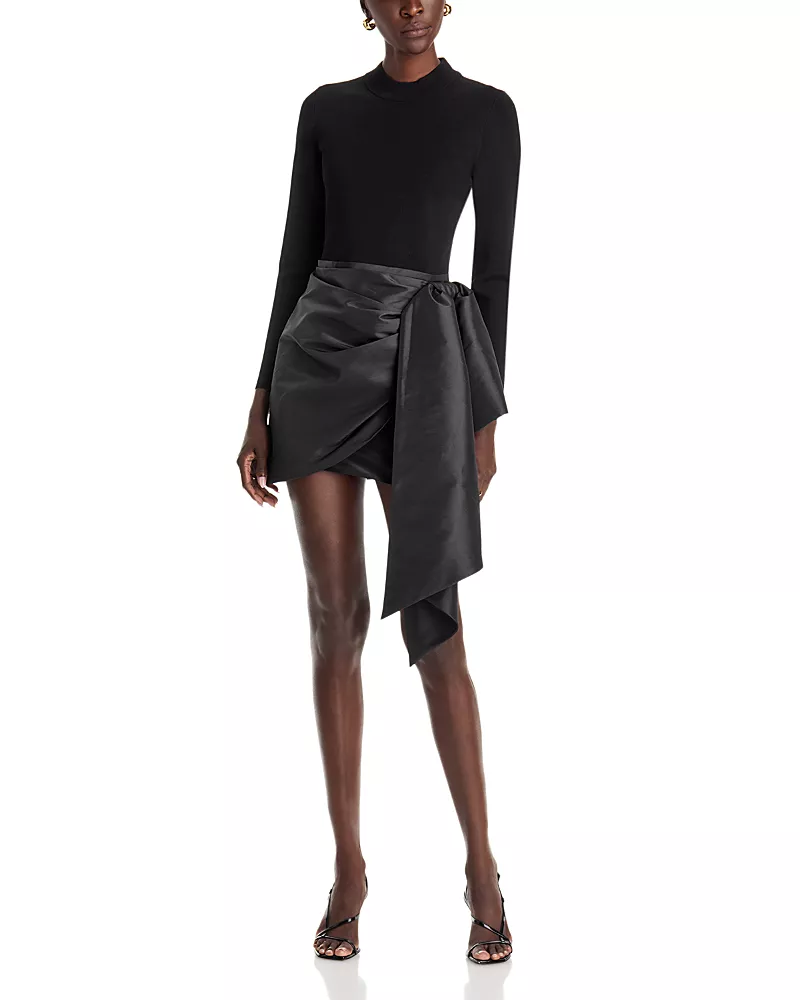 Simkhai Tedda Mixed Media Mini Dress
