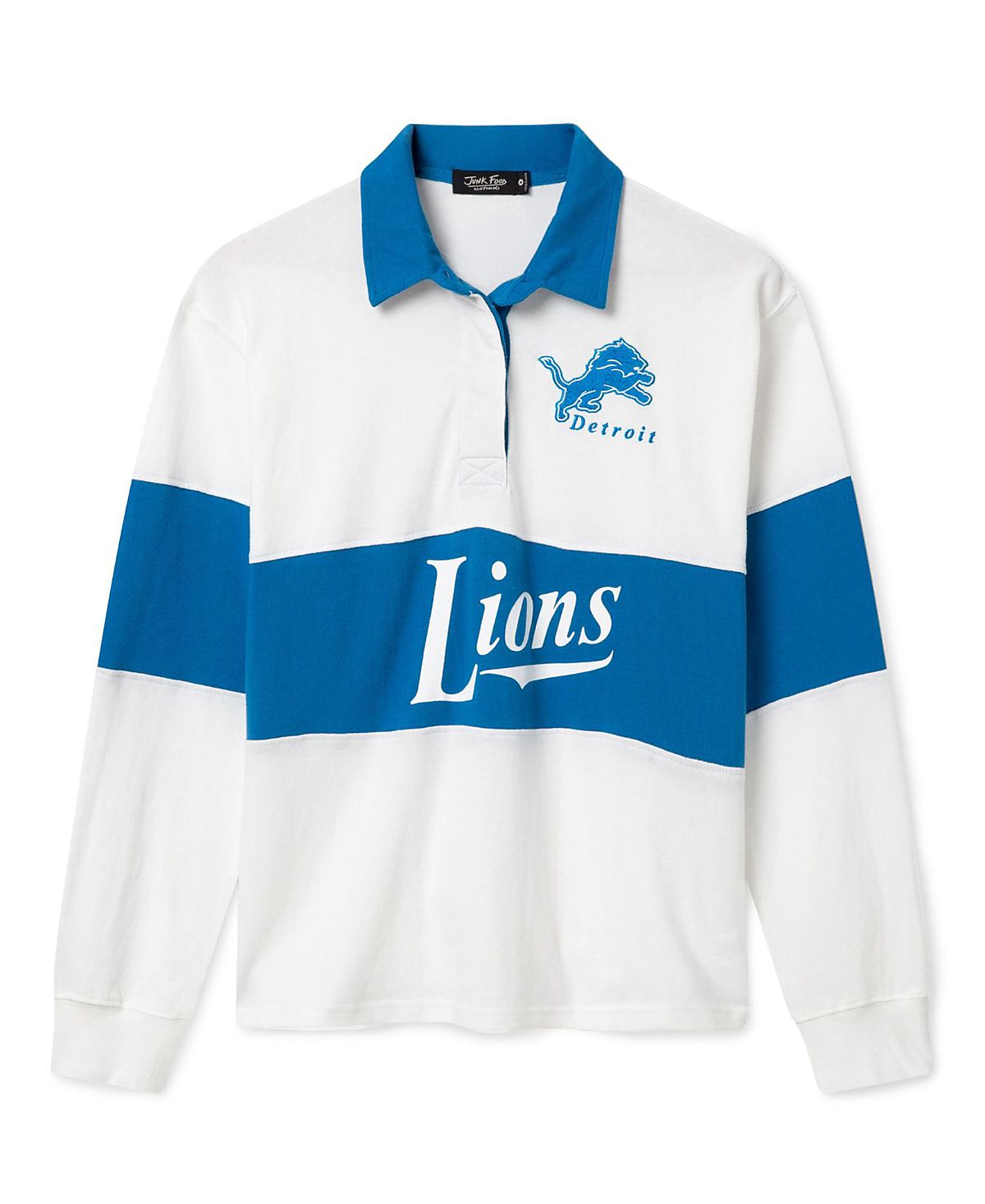 Junk Food Clothing Women's Detroit Lions Rugby Shirt