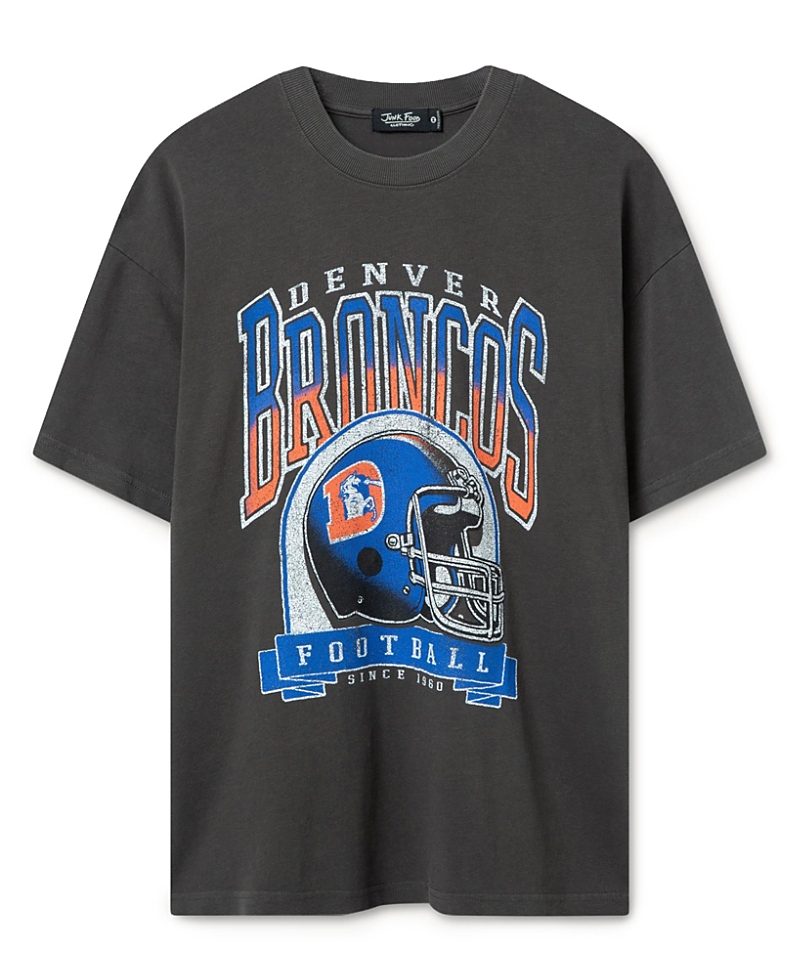 Junk Food Clothing Unisex Denver Broncos Varsity Heavy Weight Tee