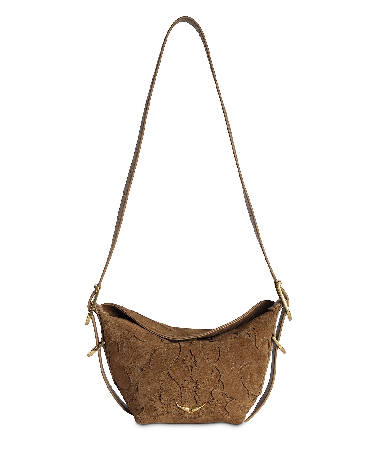 Zadig & Voltaire Baby Jane Mini Western Suede Crossbody Bag