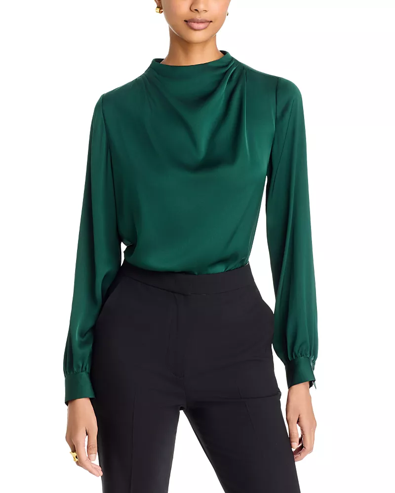 Elie Tahari The Ember Silk Stretch Blouse