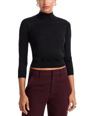 Alba Merino Wool Mock Neck Sweater
