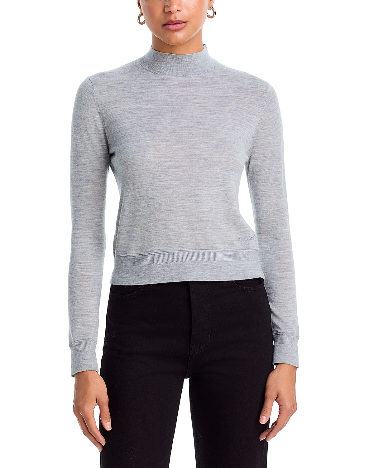 rag & bone Alba Merino Wool Mock Neck Sweater