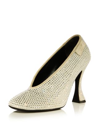 Moschino Women's Embellished High Heel Pumps In Neutral