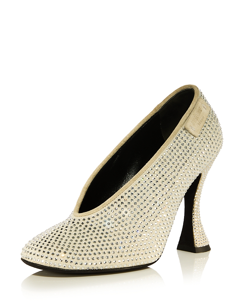 Moschino Women's Embellished High Heel Pumps In Neutral