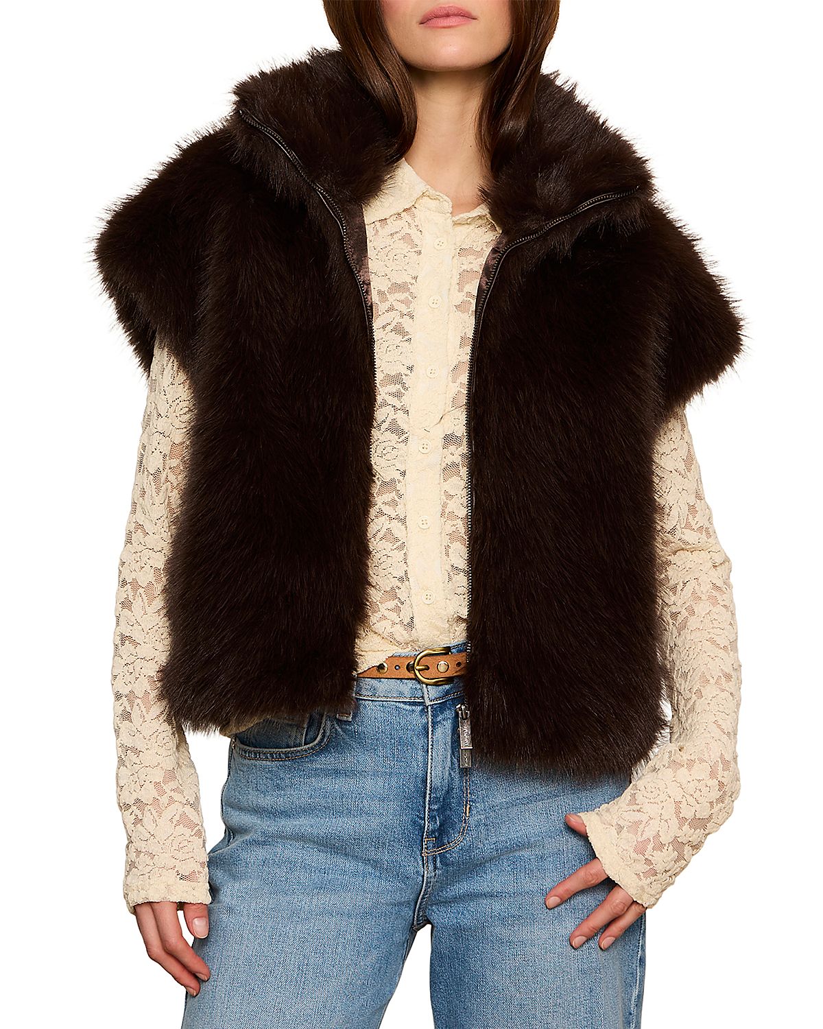 Sanctuary Cozy Faux Fur Vest