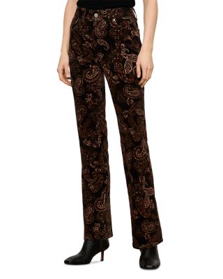 Play Date Corduroy Bootcut Jeans in Cocoa Paisley