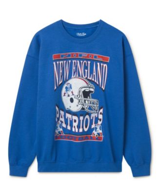  Unisex NFL New England Patriots Helmet Flea Market Crew Fleece