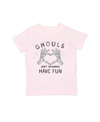 Girls' Ghouls Just Wanna Have Fun Halloween Short Sleeve T-Shirt - Big Kid
