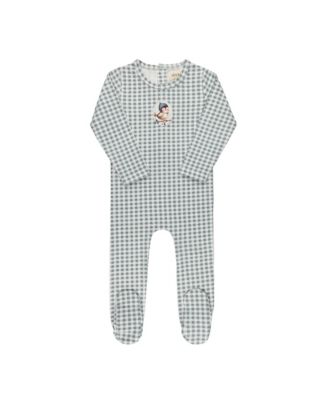 Unisex Gingham Owl Collection Footie - Baby