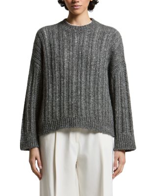 Rib Knit Crewneck Sweater