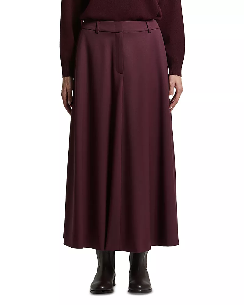 Peserico Wool Stretch Gabardine Skirt