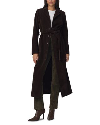 The Faux Suede Long Coat