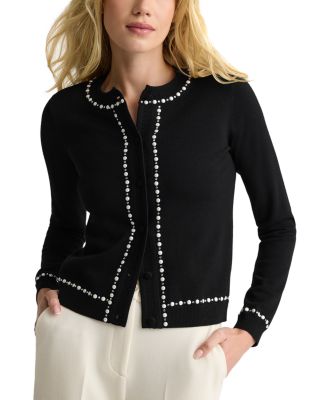 Wool Embellished Edge Cardigan