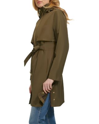 Zip Front Trench Rain Coat - thumbnail 9