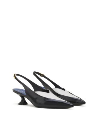 Women's Serenade Slingback Pumps in Leather