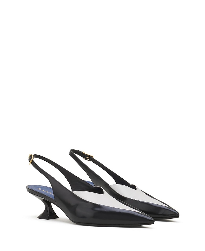 Lanvin Women's Serenade Slingback Pumps in Leather