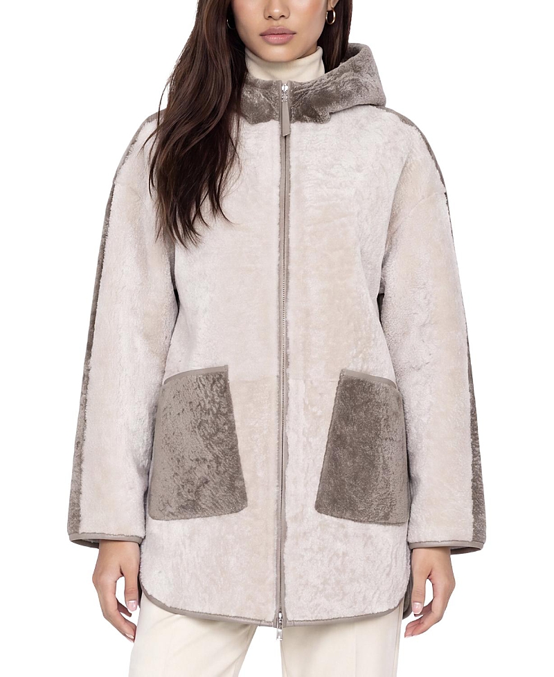 Gorski Textured Shearling Lamb Parka · XS