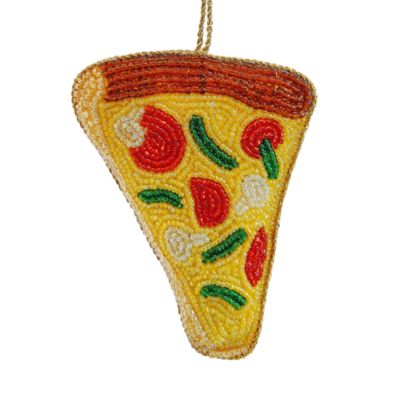 Pizza Beaded Ornament - Exclusive