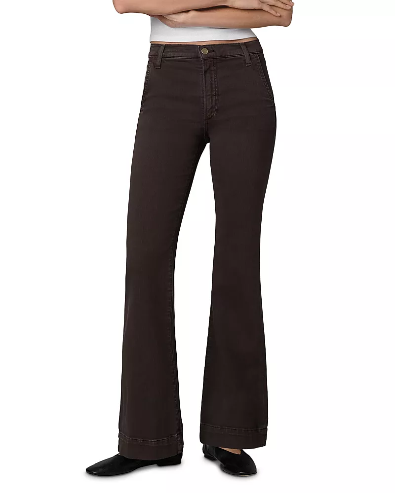 Joe's Jeans The Molly High Rise Trouser Jeans in Dark Coffee Bean