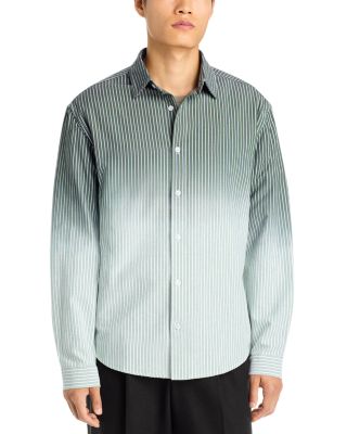 Fade Cotton Blend Button Up Shirt