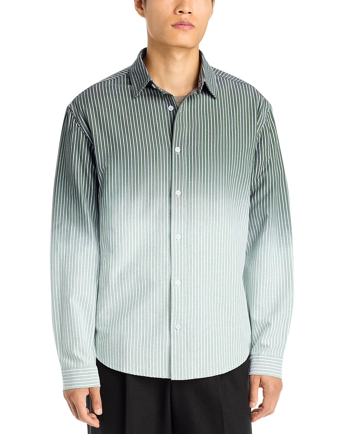 Pleasures Fade Cotton Blend Button Up Shirt