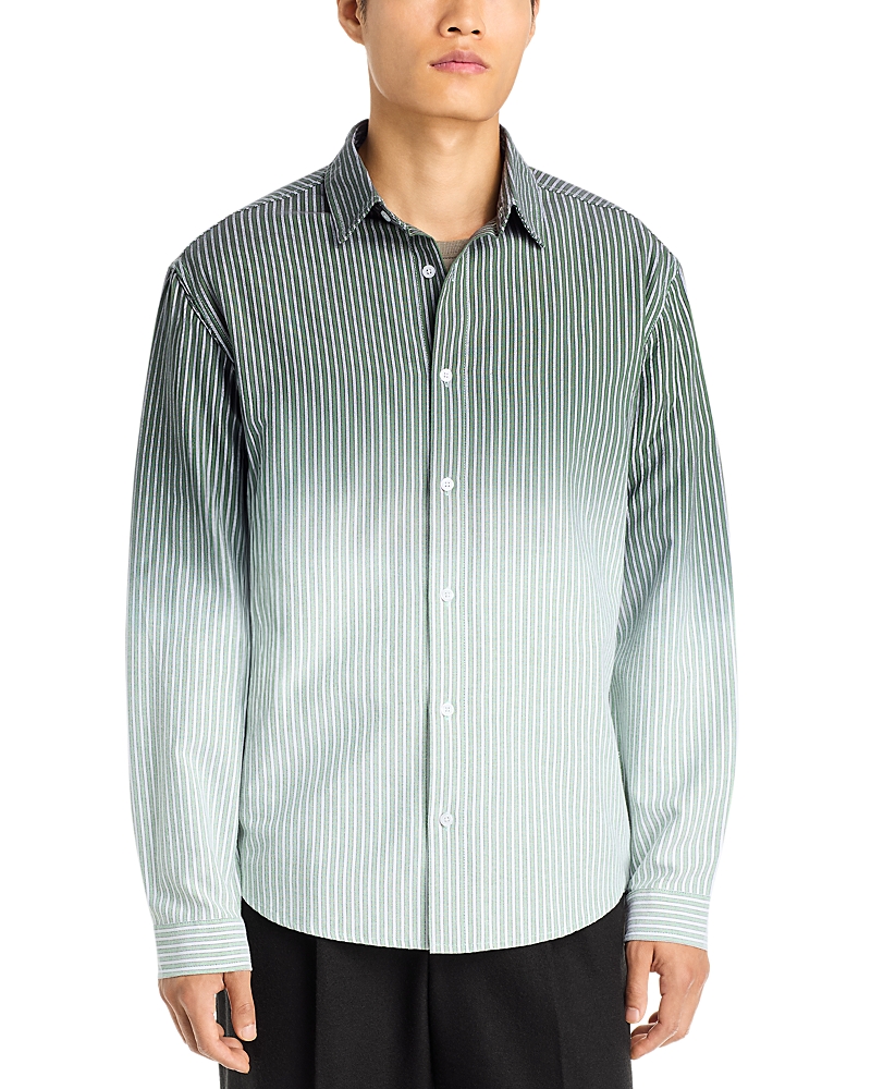 Pleasures Fade Cotton Blend Button Up Shirt