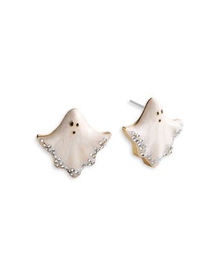 Pav&eacute; Ghost Stud Earrings