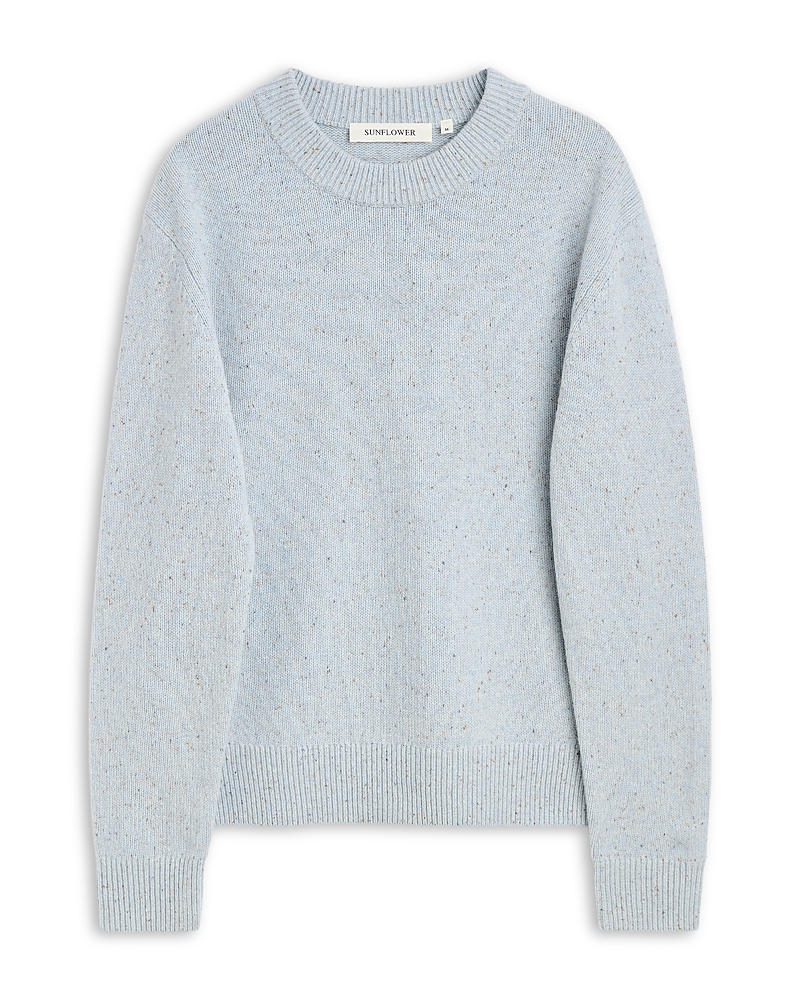 Sunflower Donegal Moon Wool Speckled Crewneck Sweater