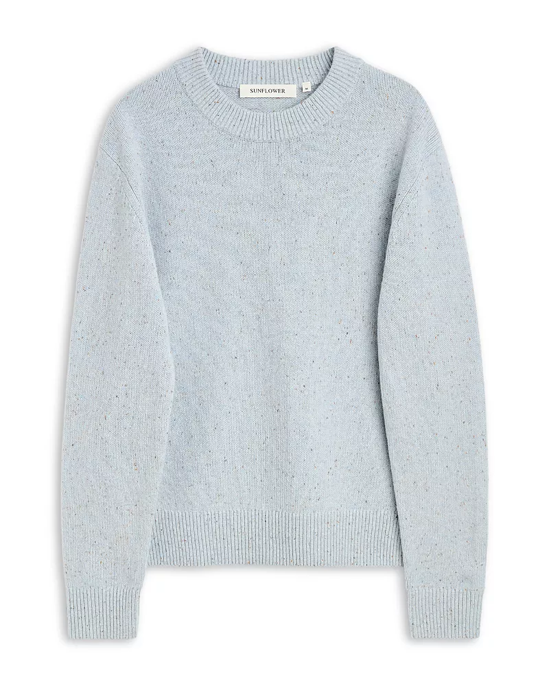 Sunflower Donegal Moon Wool Speckled Crewneck Sweater