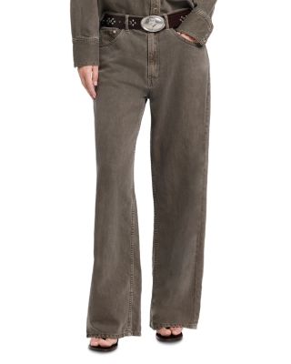 Song Sung Mid Rise Relaxed Wide Leg Jeans in Slate