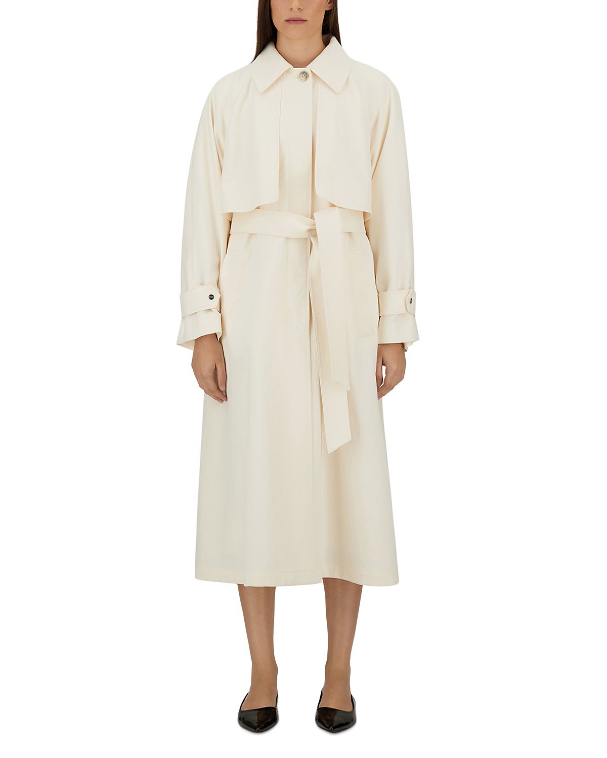 Herno Crinkled Belted Trench Coat