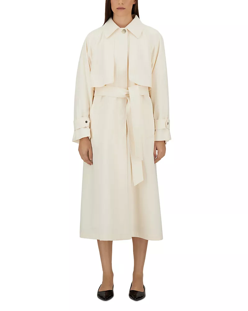 Herno Crinkled Belted Trench Coat