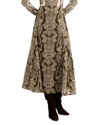 Emryn A Line Midi Skirt