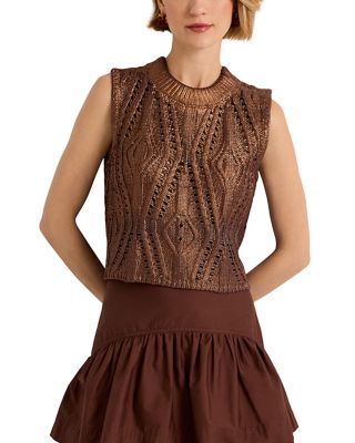 Mcguire Cotton-Blend Mock Neck Top