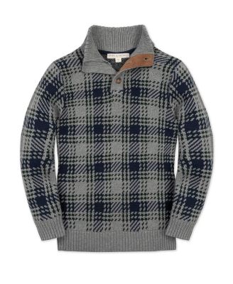 Boys' Organic Mock Neck Intarsia Sweater - Little Kid, Big Kid