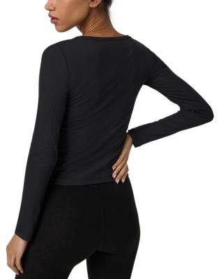 Pose Subtle Ribbed Long Sleeve Top - thumbnail 2