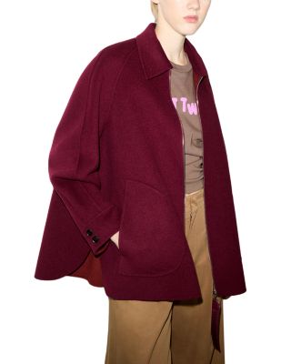 Saggina Double Woven Wool Short Coat