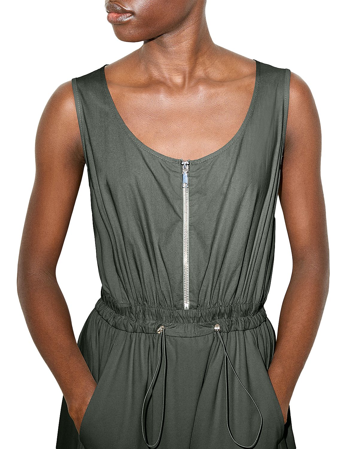 Max & Co. Bora Technical Fabric Fit and Flare Dress