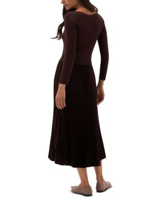 Lucinda Mixed Media Midi Dress - thumbnail 9
