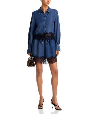 Greta Lace Trim Top & Drapey Verne Lace Trim Shorts