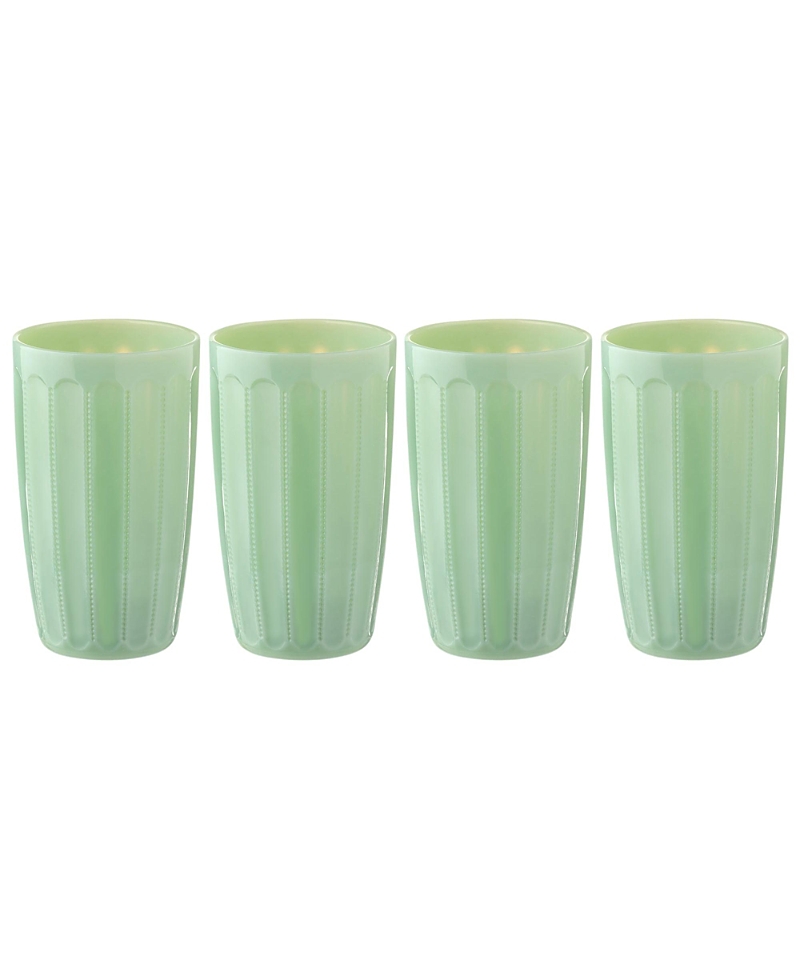 Zsa Zsa Zsu Henan Glass Soft Drink Glass Set of 4, 12 Oz.
