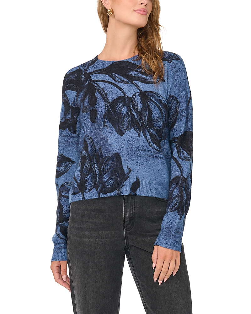 Vince Camuto Printed Crewneck Sweater