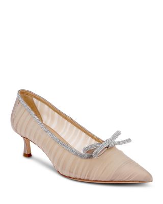 Women's Raylee Crystal Trim Ruched Pumps