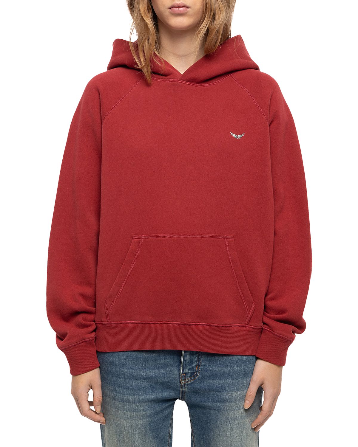 Zadig & Voltaire Georgy Hooded Embellished Back Sweatshirt