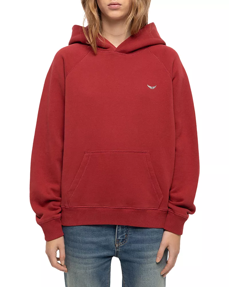 Zadig & Voltaire Georgy Hooded Embellished Back Sweatshirt