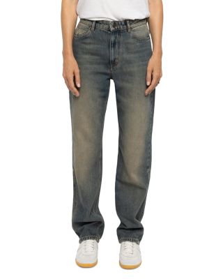 Zadig & Voltaire Ete Cotton Straight Jeans in Medium Blue