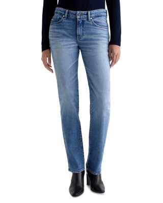 Sandra Mid Rise Straight Jeans in 17 Years Duet