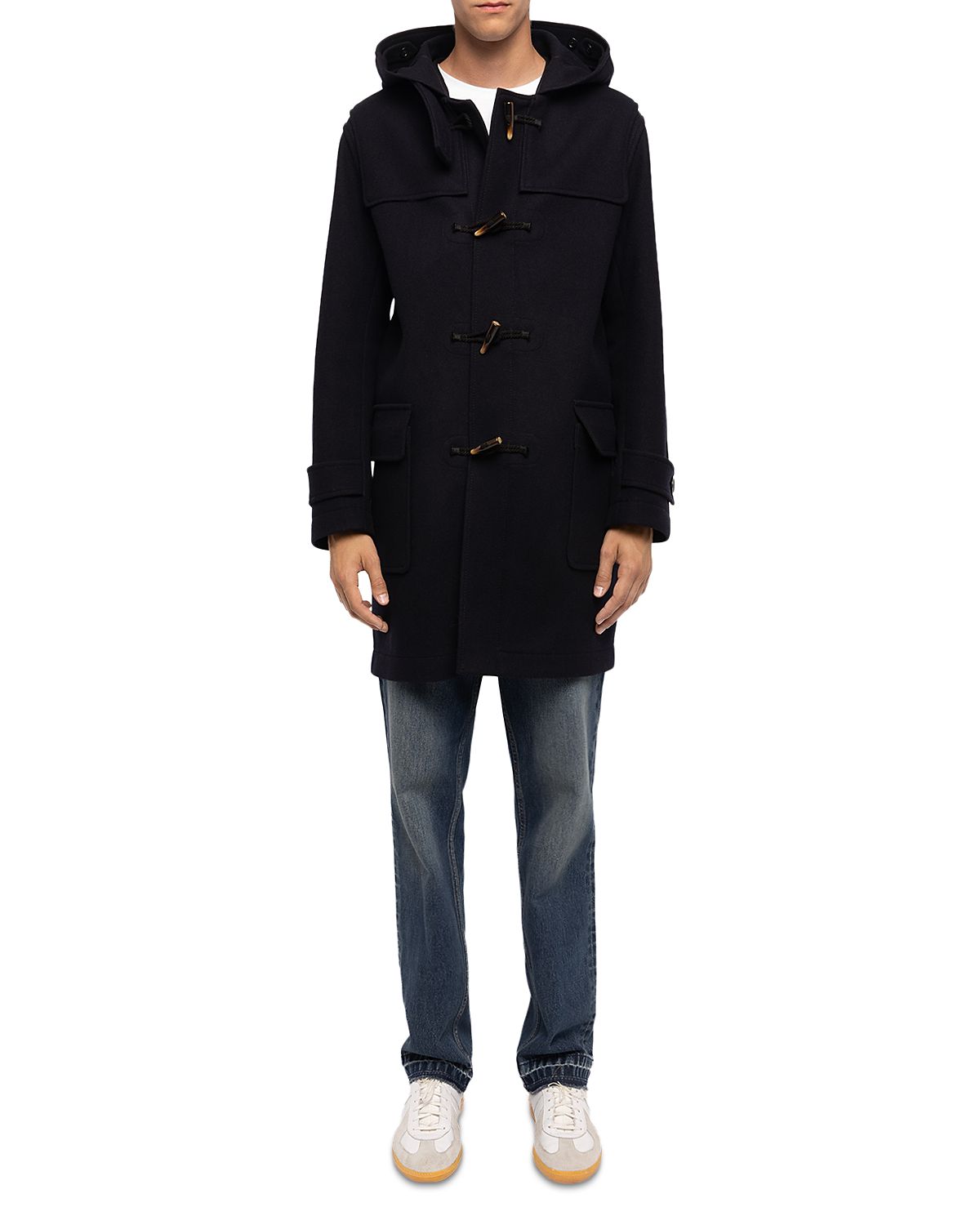 Zadig & Voltaire Mael Wool Blend Hooded Duffle Coat